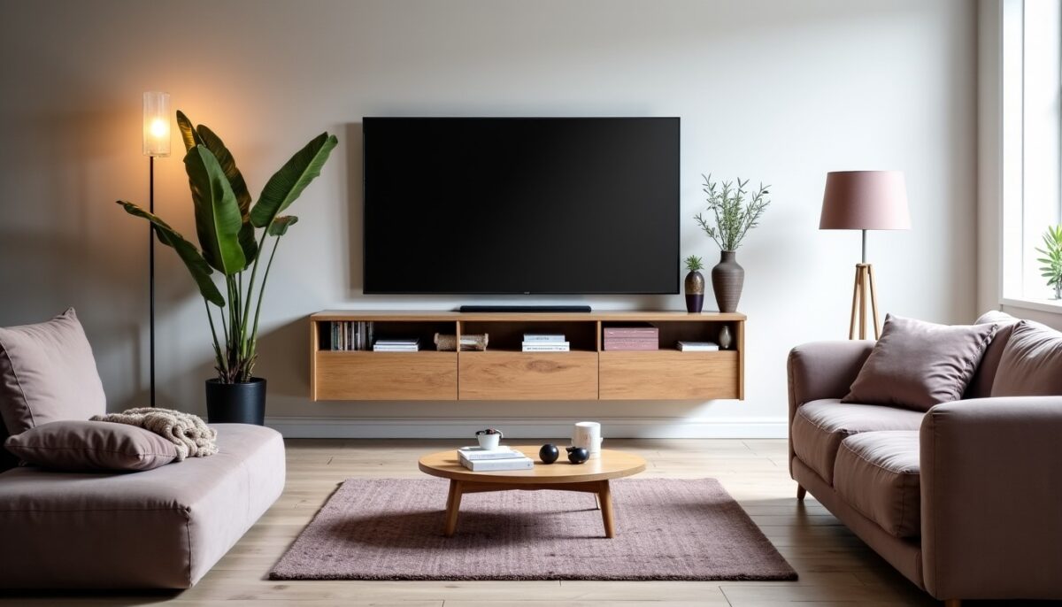 Aménager son salon autour du meuble TV : conseils pour un espace harmonieux et fonctionnel