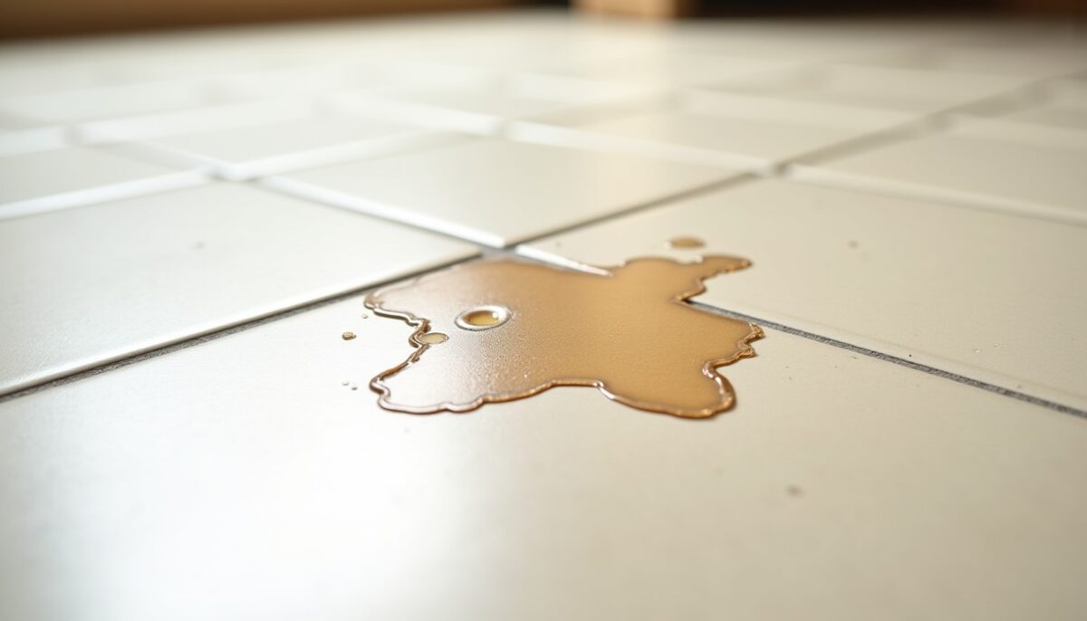 Tache acide sur carrelage : intervenir rapidement et estomper les marques tenaces