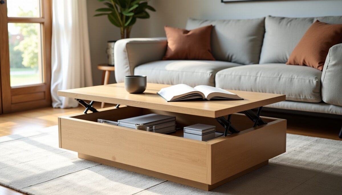 Découvrez les multiples atouts d&rsquo;une table basse relevable pour votre intérieur