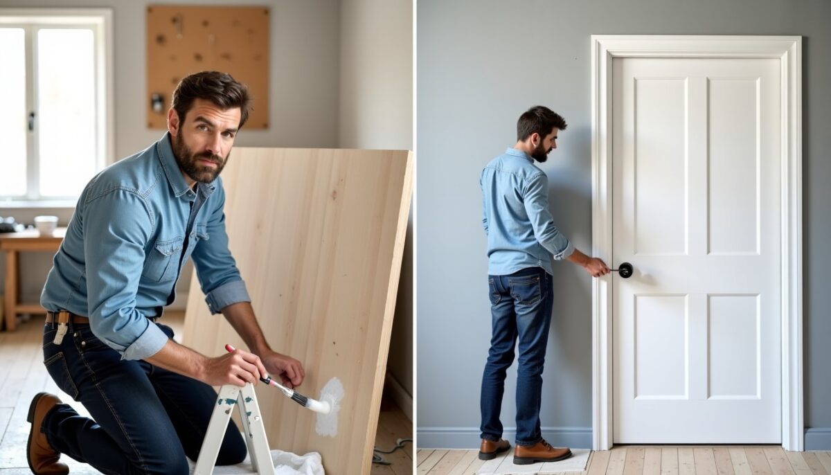 Peindre une porte : quelle est la meilleure étape, avant ou après l'installation ?
