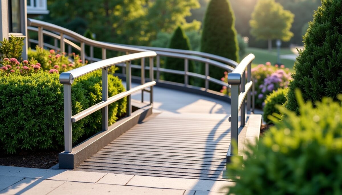 Transformer un escalier extérieur en rampe : guide complet sur les pentes, matériaux et démarches à suivre