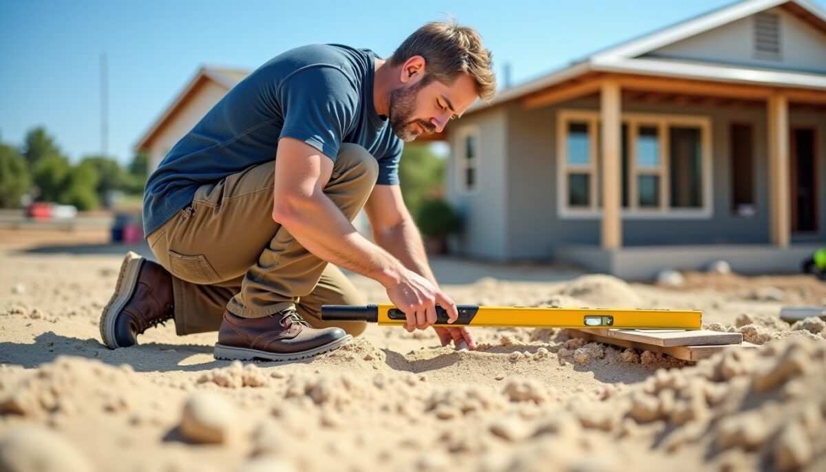 Les étapes clés pour niveler un terrain en utilisant du sable